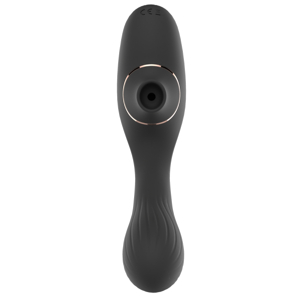 Stimulateur Clitoridien & Vibromasseur Point G 2-en-1 DINA Noir 